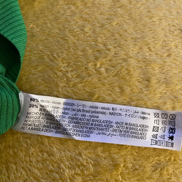 Zara Ribbed Green Tank Top - Picture 7 of 7